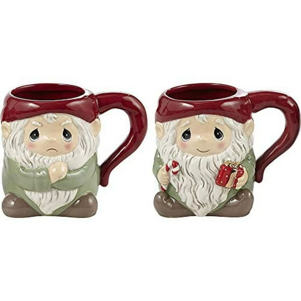 NIB Precious Moments Set of 2 Gnaughty or Gnice Gnome Mugs 2021